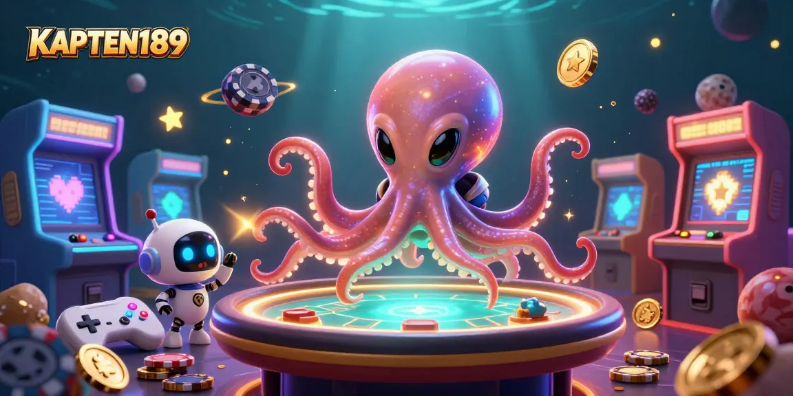 KAPTEN189 menawarkan keseruan bermain dengan alien kartun di meja poker holografik luar angkasa