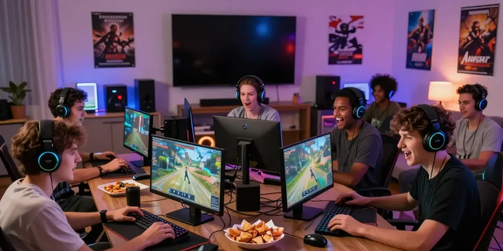Engaged players experiencing rokok88 in a lively gaming environment with dynamic visuals and excitement.