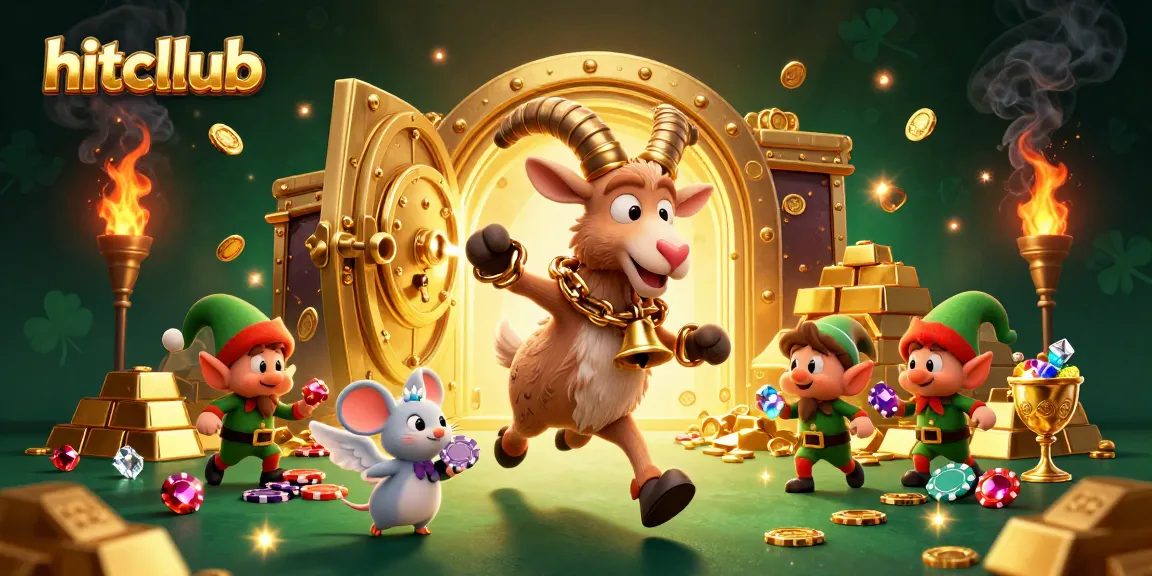 Hitcllub offers thrilling action in a vibrant holiday casino scene packed with golden treasures.