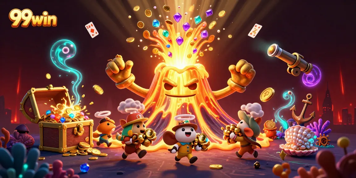 Experience thrilling gameplay and winning chances with 99win's vibrant gaming scene featuring exciting characters.