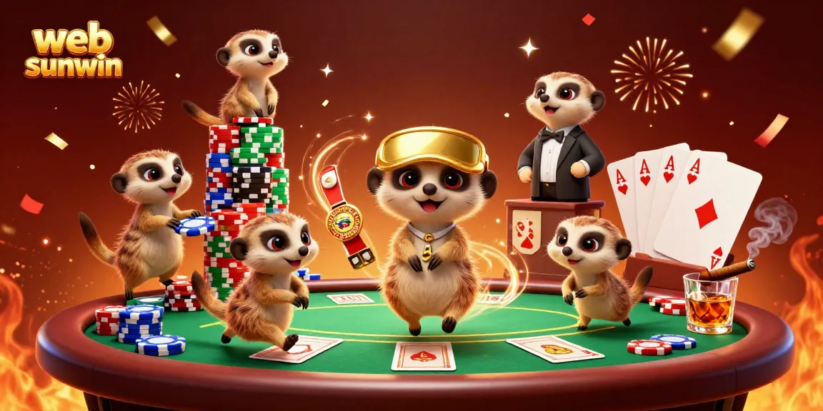 Experience thrilling gameplay at web sunwin with a vibrant casino run by animated meerkats.